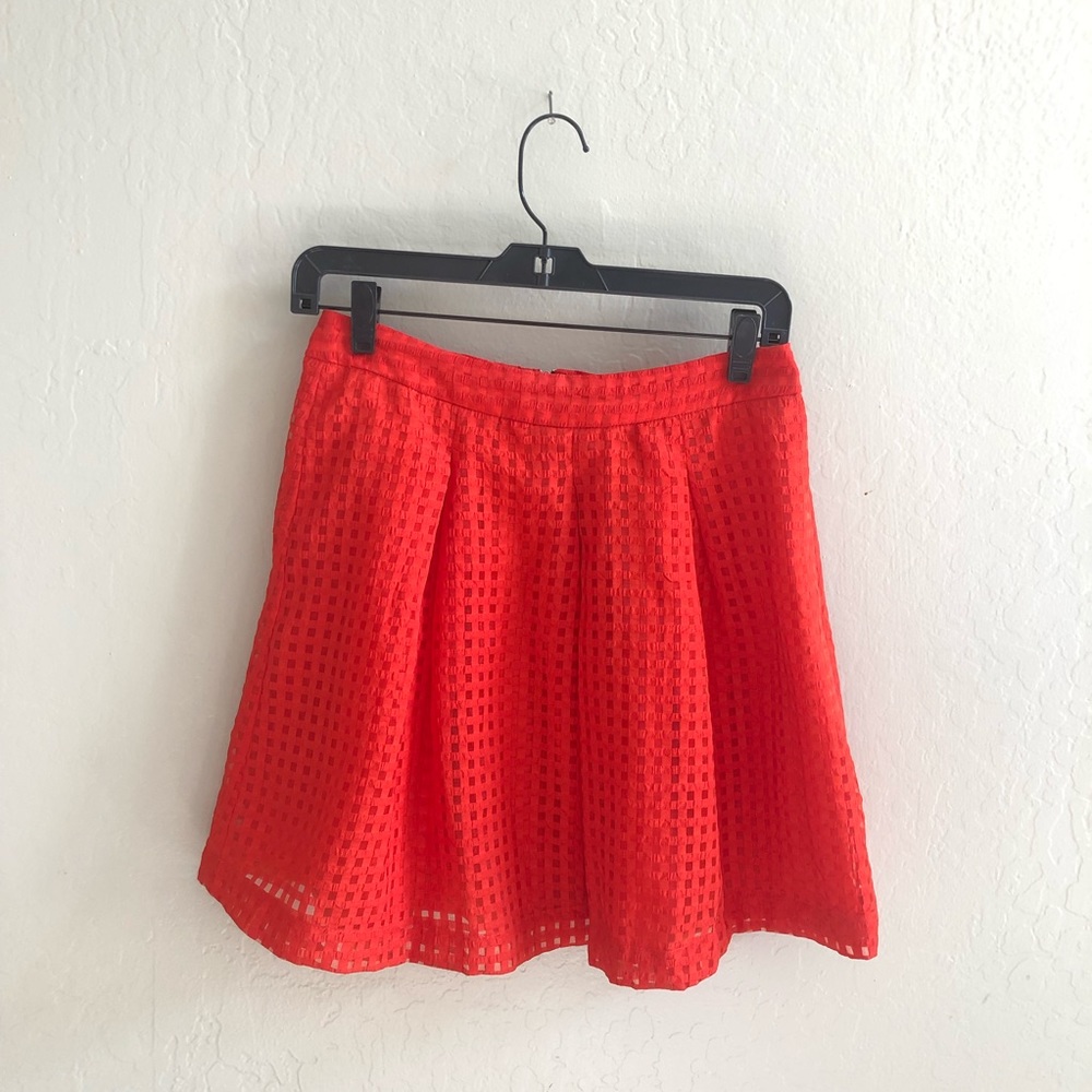 NWOT Harlowe & Graham orange mini skirt